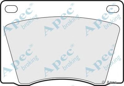 APEC BRAKING pad522 -  Комплект тормозных колодок, дисковый тормоз